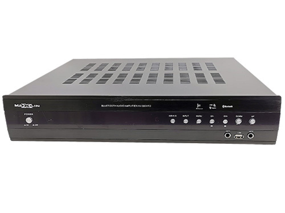 Amplificador estéreo Maxlin AV380 de 400 W con Bluetooth y radio