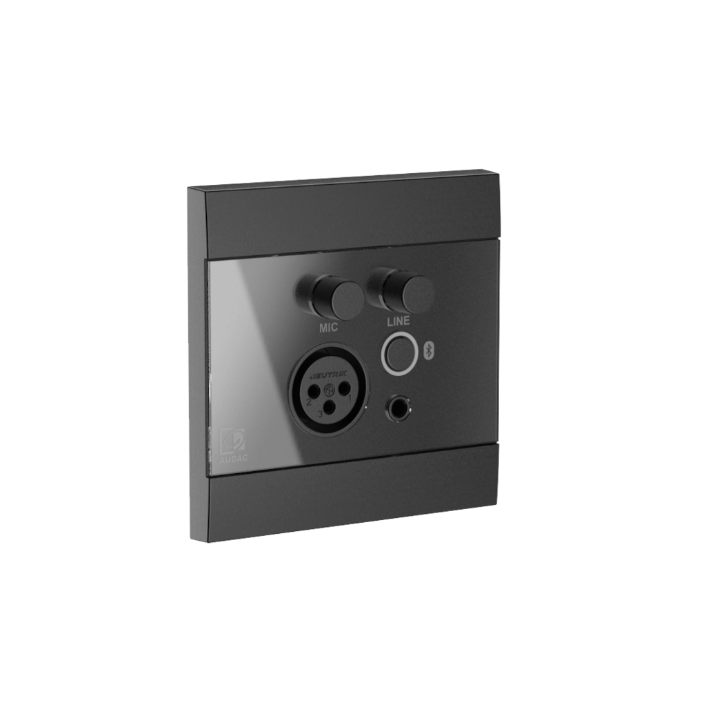 Panel de pared Audac WP225 con Bluetooth y entrada de micrófono