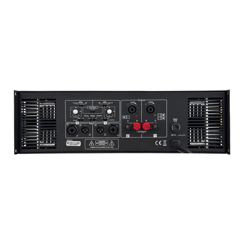 Amplificador de potencia estéreo Vento V15002X con crossover