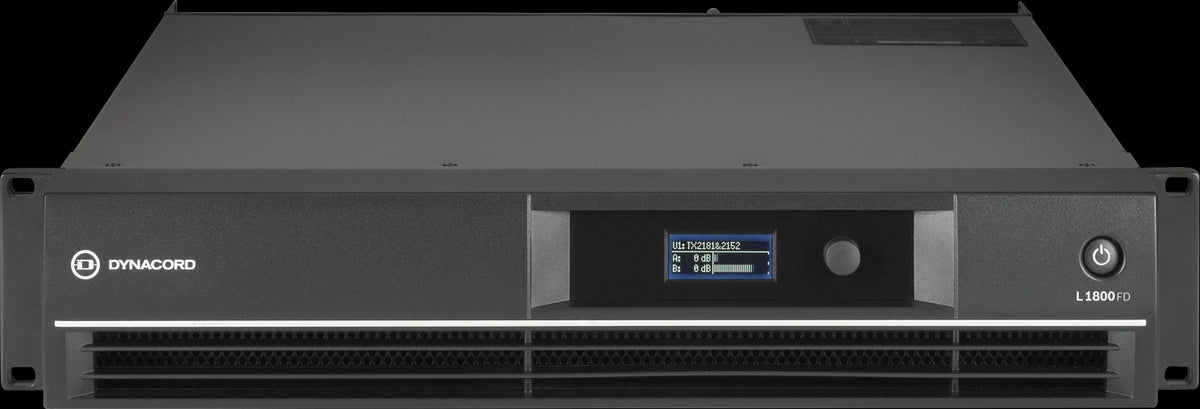 Amplificador de potencia Dynacord L1800FD de 2 canales con DSP