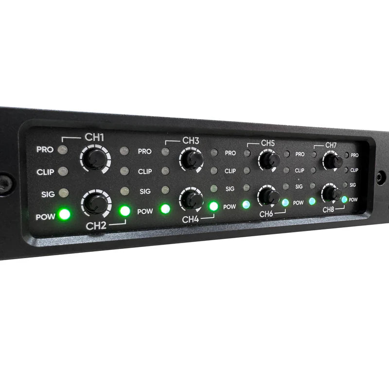 Amplificador de potencia Vento V3008X de 8 canales clase D