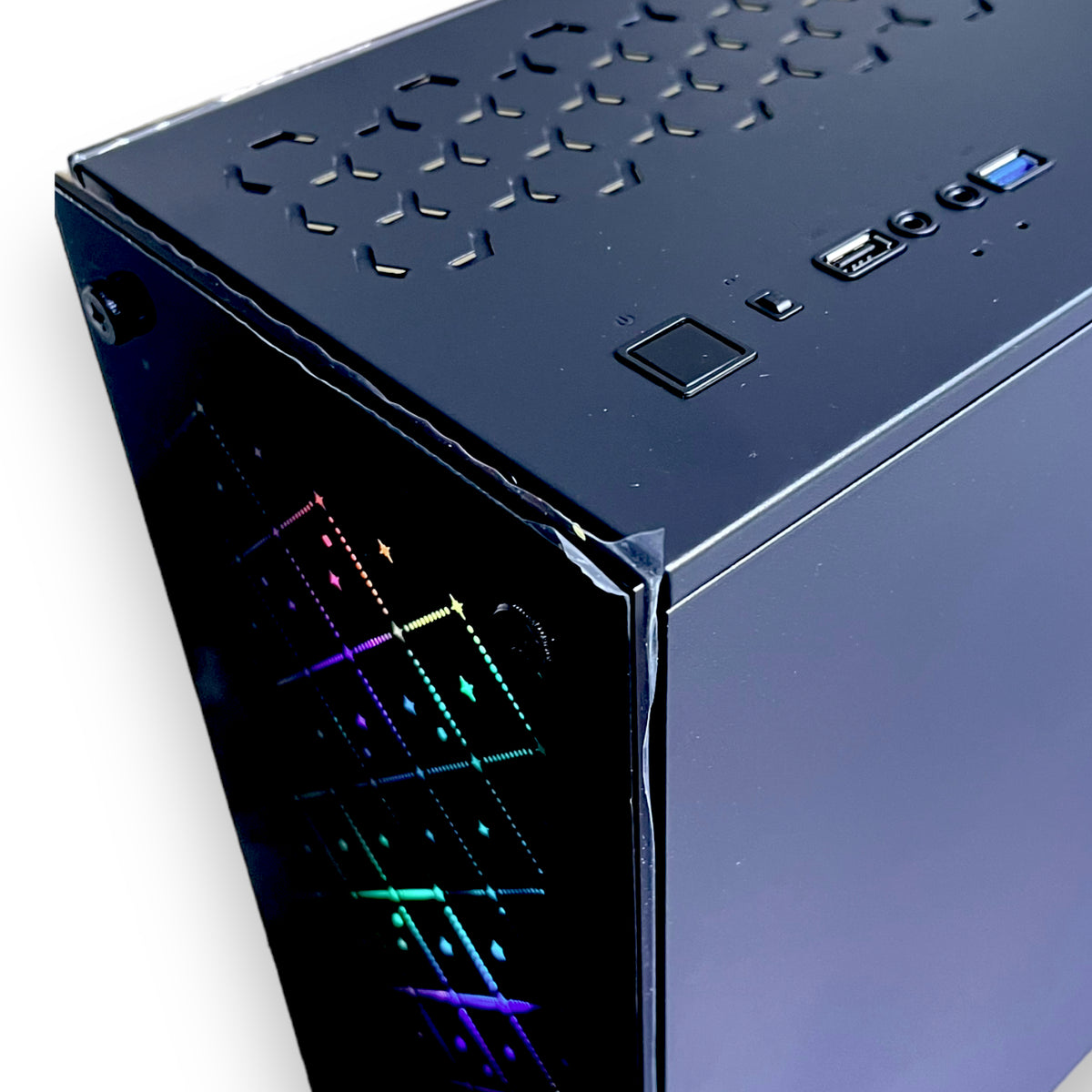 Chasis gamer RXE Glassiar C01 Star con vidrio templado