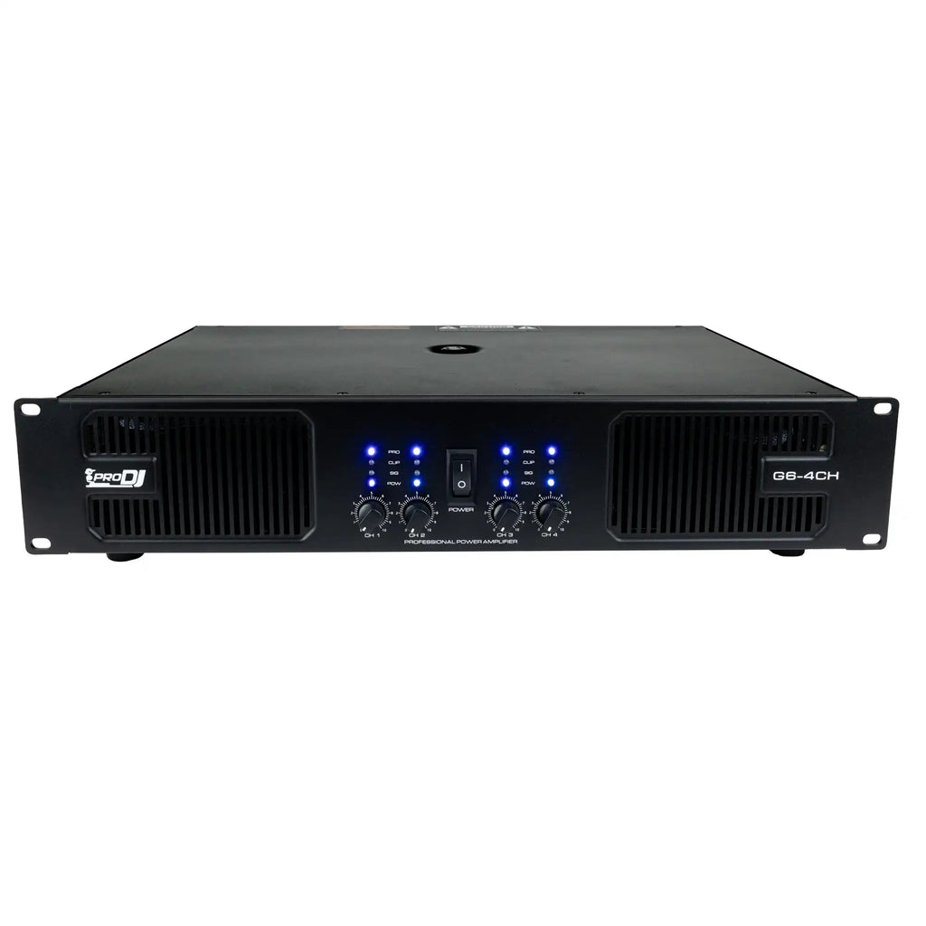 Amplificador de potencia Pro DJ G6-4CH de 4 canales