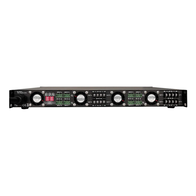 Amplificador de potencia Vento V3008X de 8 canales clase D