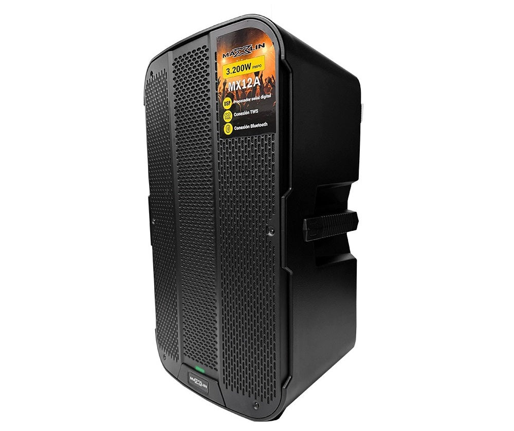 Cabina activa Maxlin MX12A de 12 pulgadas con Bluetooth y DSP