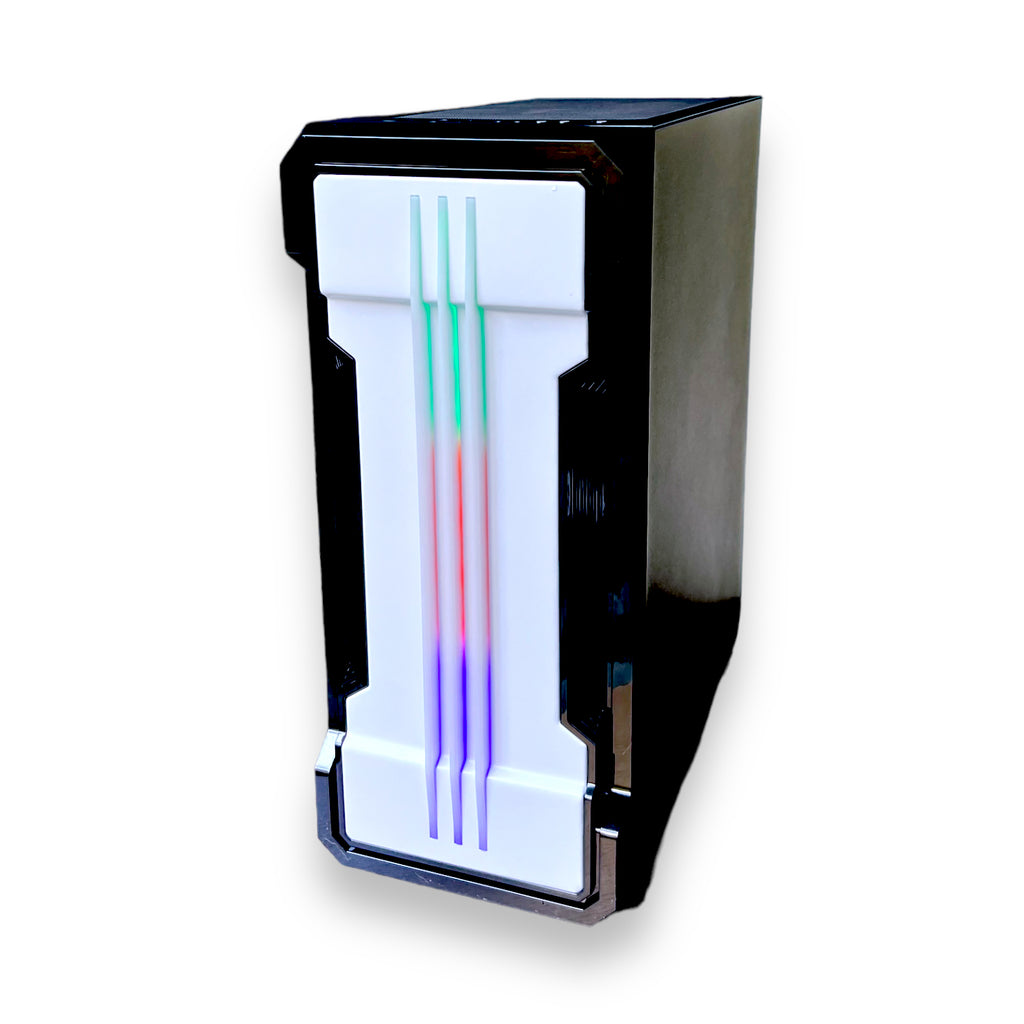 Case gamer RXE 05 FB negro con panel lateral de vidrio templado