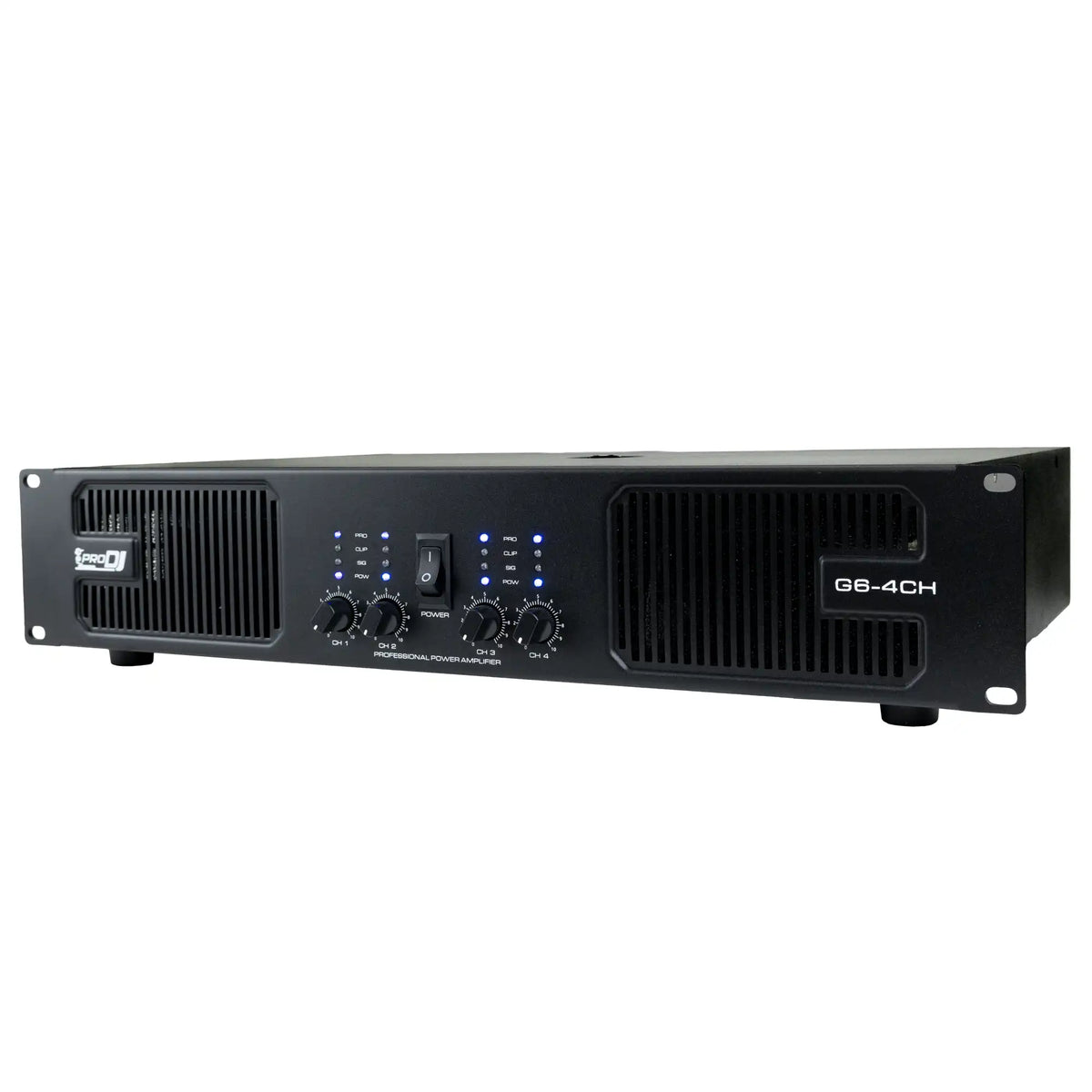 Amplificador de potencia Pro DJ G6-4CH de 4 canales