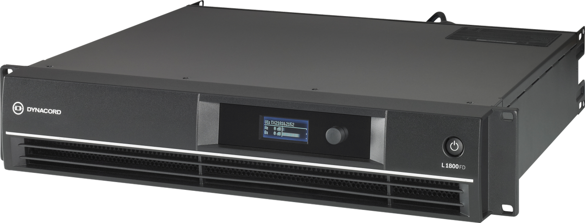 Amplificador de potencia Dynacord L1800FD de 2 canales con DSP