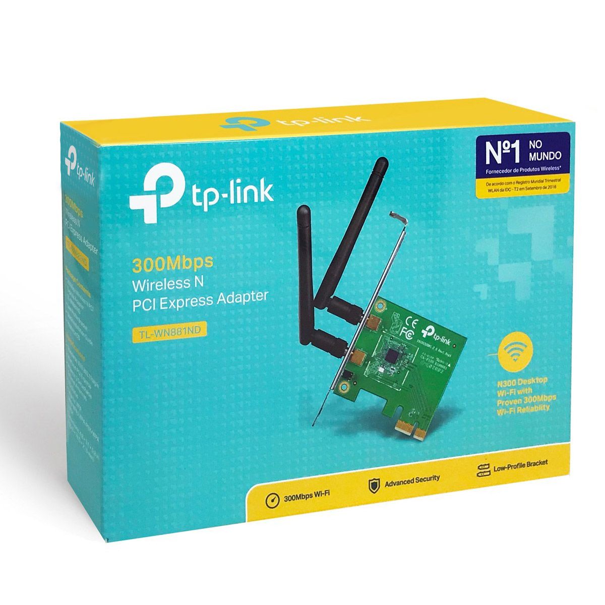 Tarjeta de red WiFi TP-Link TL-WN881ND PCI Express con antenas