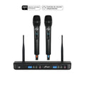 Sistema de micrófonos inalámbricos UHF J&R MCJR-010 con receptor y dos micrófonos