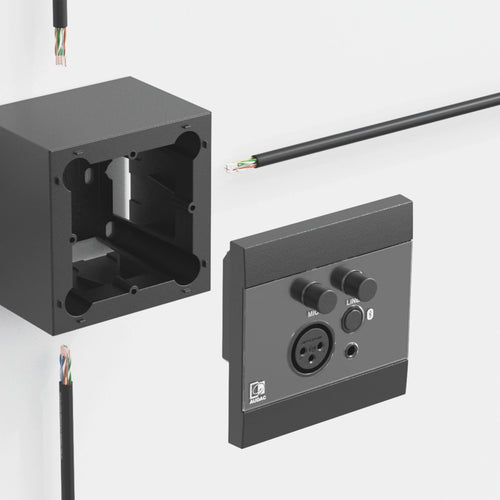 Panel de pared Audac WP225 con Bluetooth y entrada de micrófono