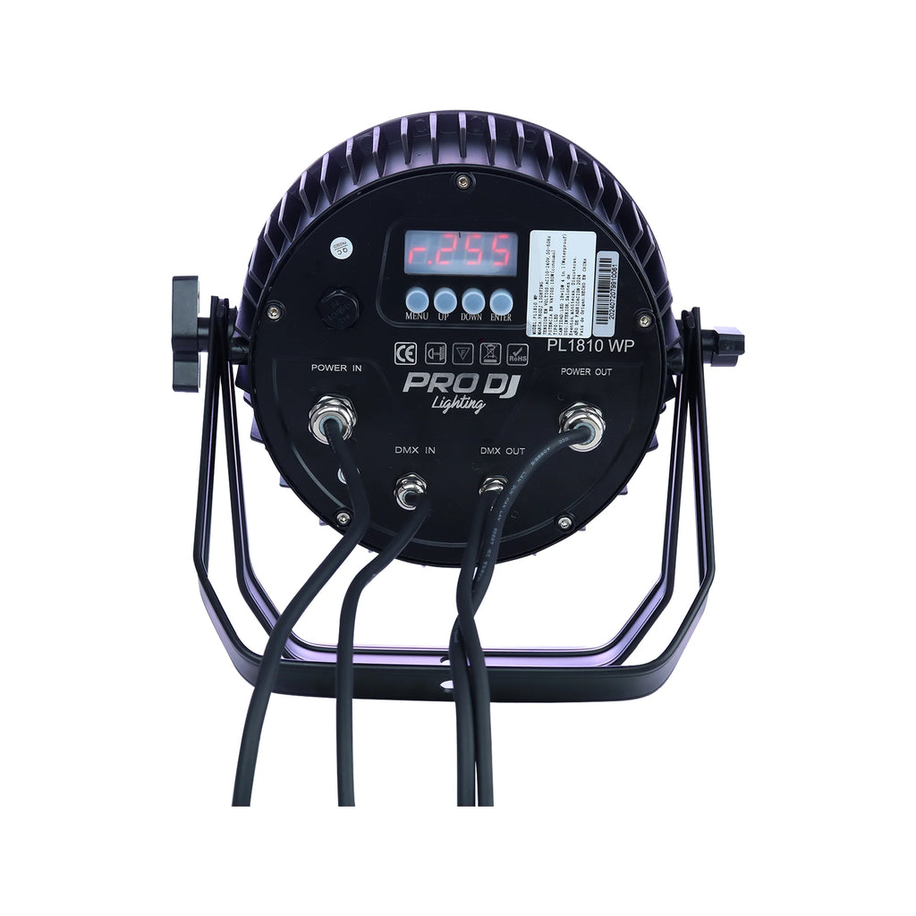 Par LED impermeable Pro DJ Lighting PL1810 WP RGBW IP65 de 18x10 W