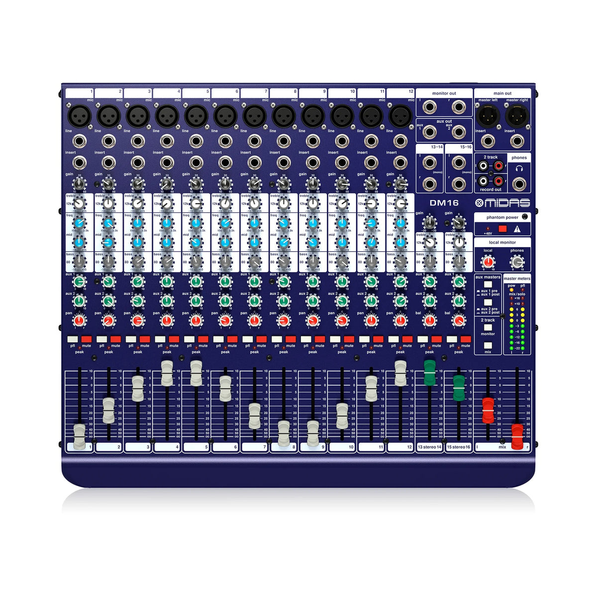 Consola análoga Midas DM16 de 16 canales