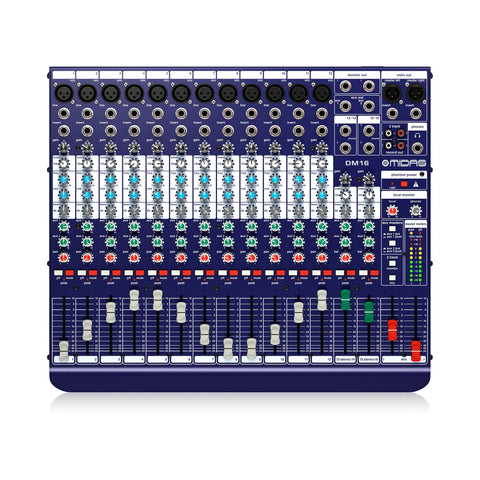 Consola análoga Midas DM16 de 16 canales
