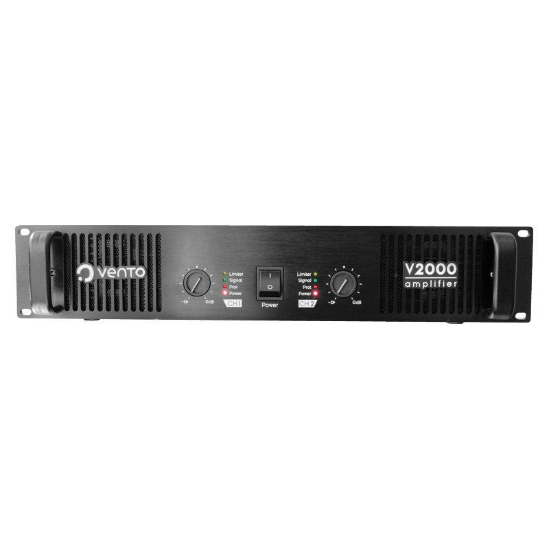 Amplificador de potencia Vento V2000 estéreo de 2 canales