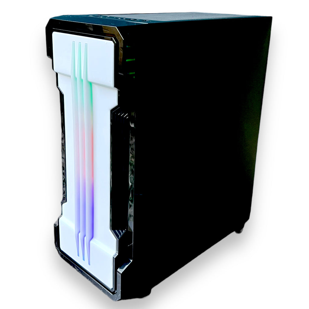 Case gamer RXE 05 FB negro con panel lateral de vidrio templado