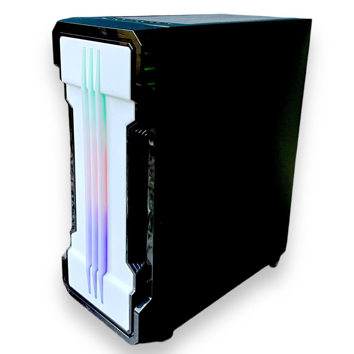 Case gamer RXE 05 FB negro con panel lateral de vidrio templado