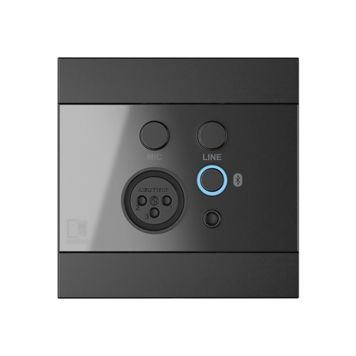Panel de pared Audac WP225 con Bluetooth y entrada de micrófono