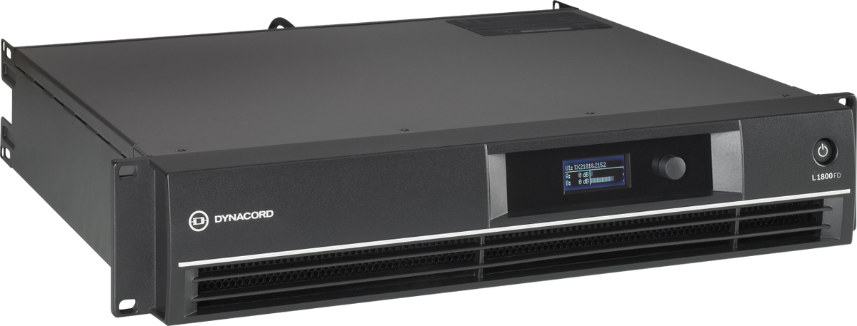 Amplificador de potencia Dynacord L1800FD de 2 canales con DSP