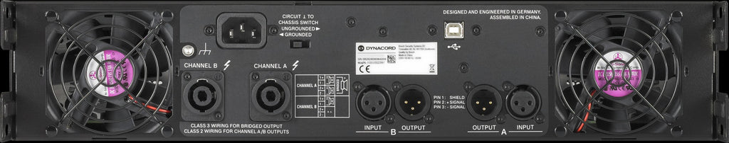 Amplificador de potencia Dynacord L1800FD de 2 canales con DSP