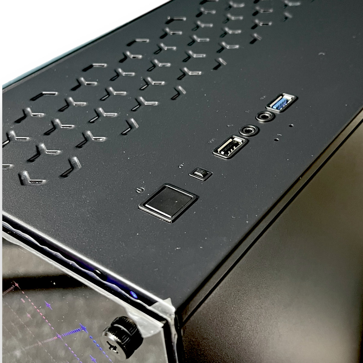 Chasis gamer RXE Glassiar C01 Star con vidrio templado