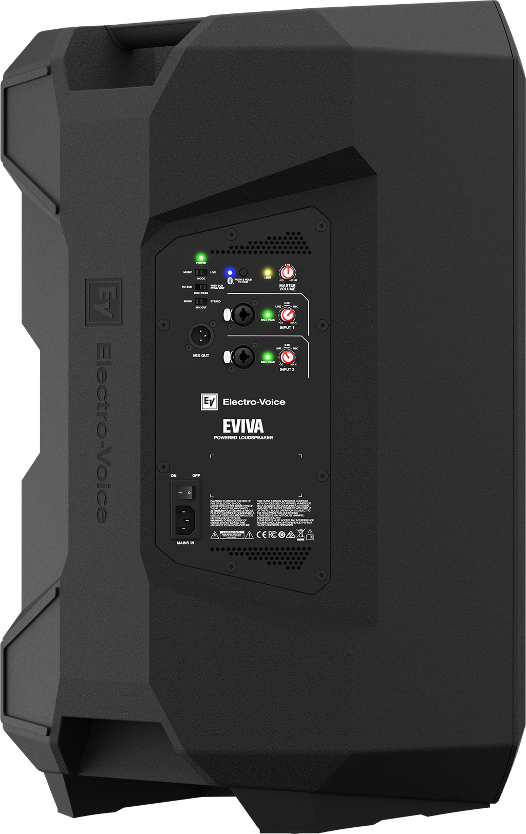 Cabina activa Electrovoice EVIVA 15P de 15 pulgadas con Bluetooth