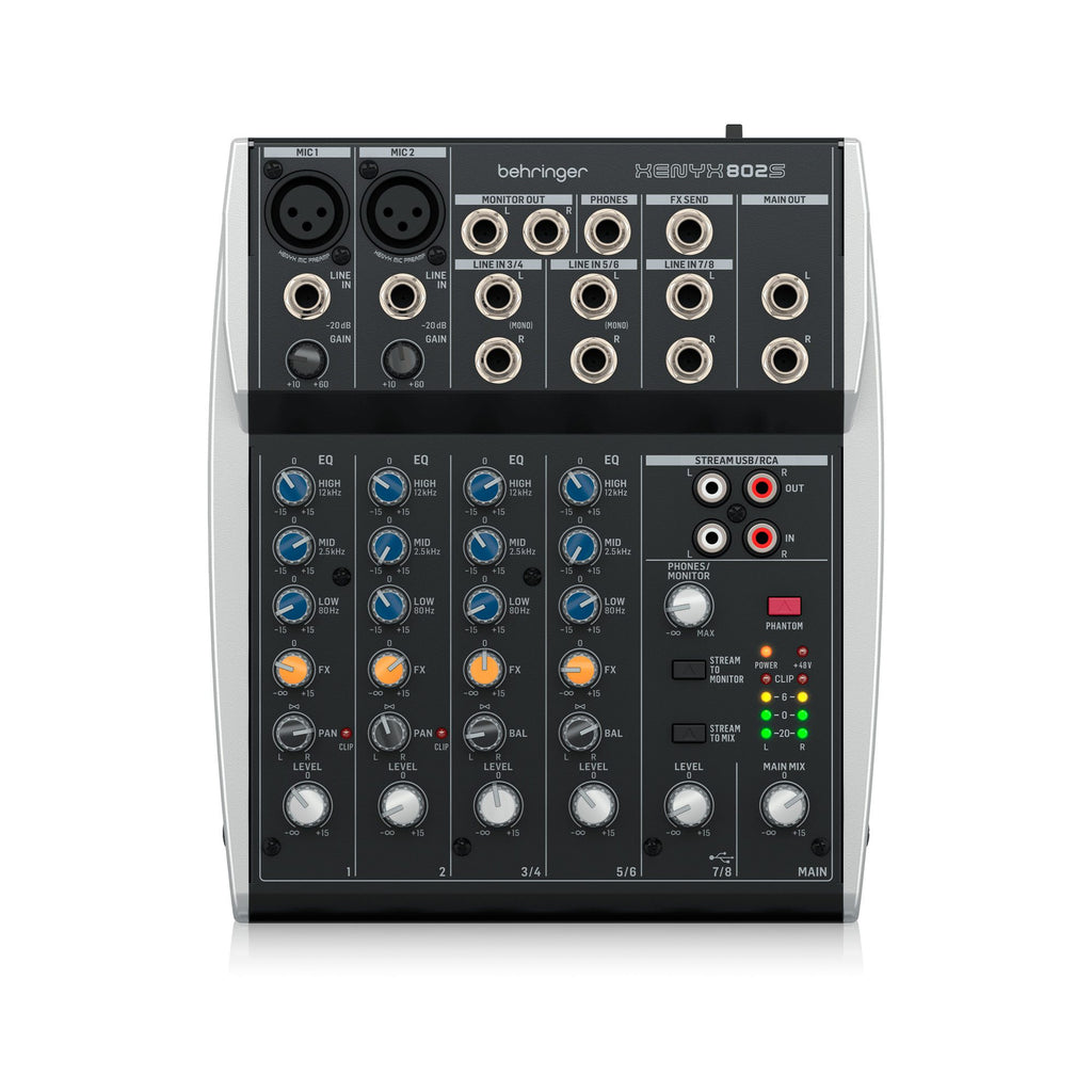 Behringer XENYX 802S Mezclador análogo compacto con USB