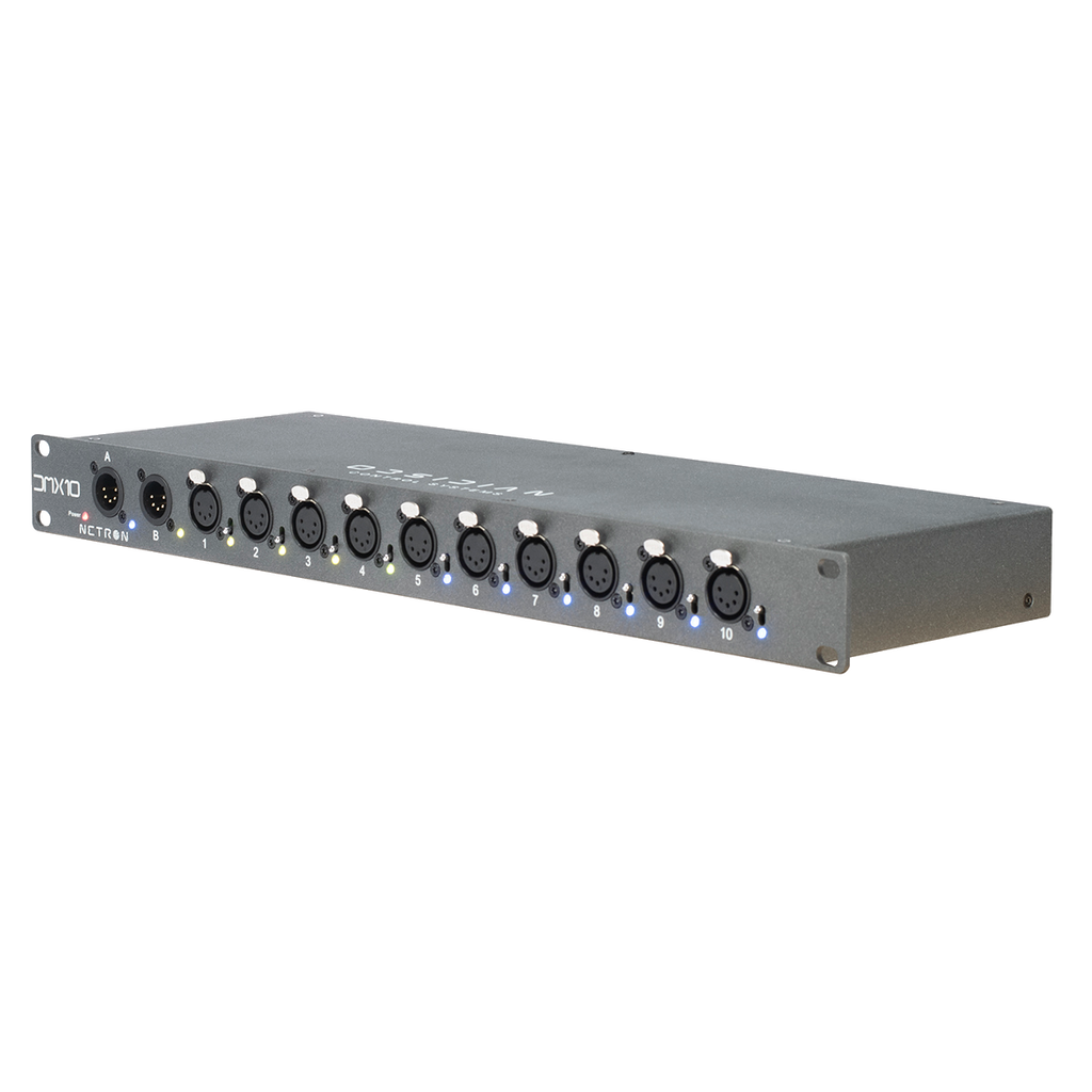 Obsidian DMX 10-5 Splitter DMX rack 10 puertos XLR 5 pines