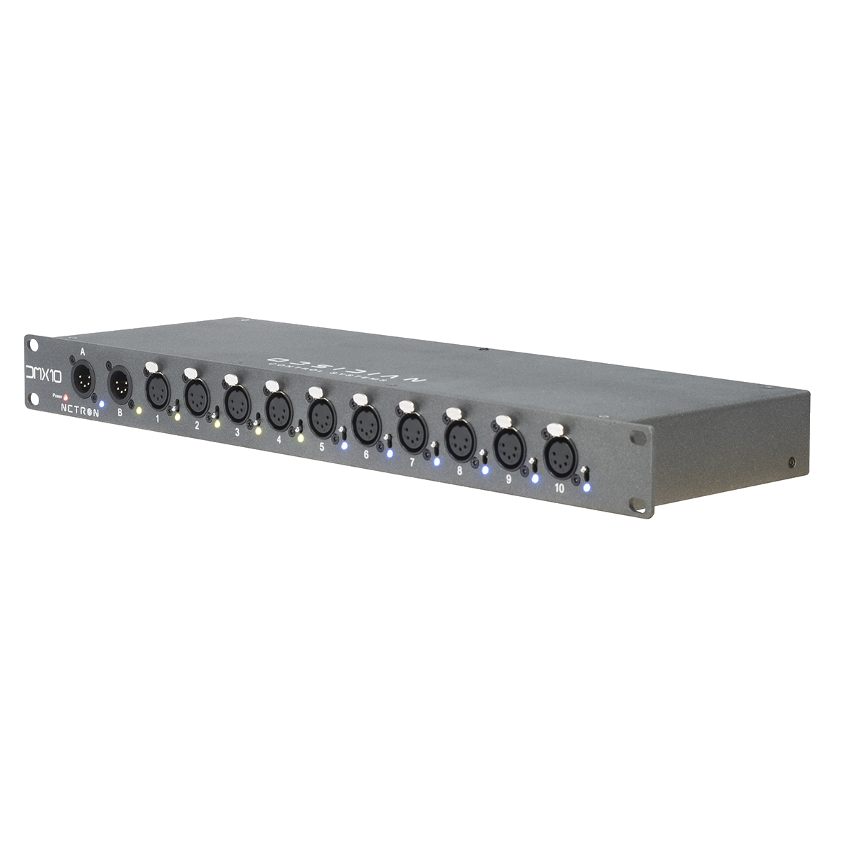 Obsidian DMX 10-5 Splitter DMX rack 10 puertos XLR 5 pines