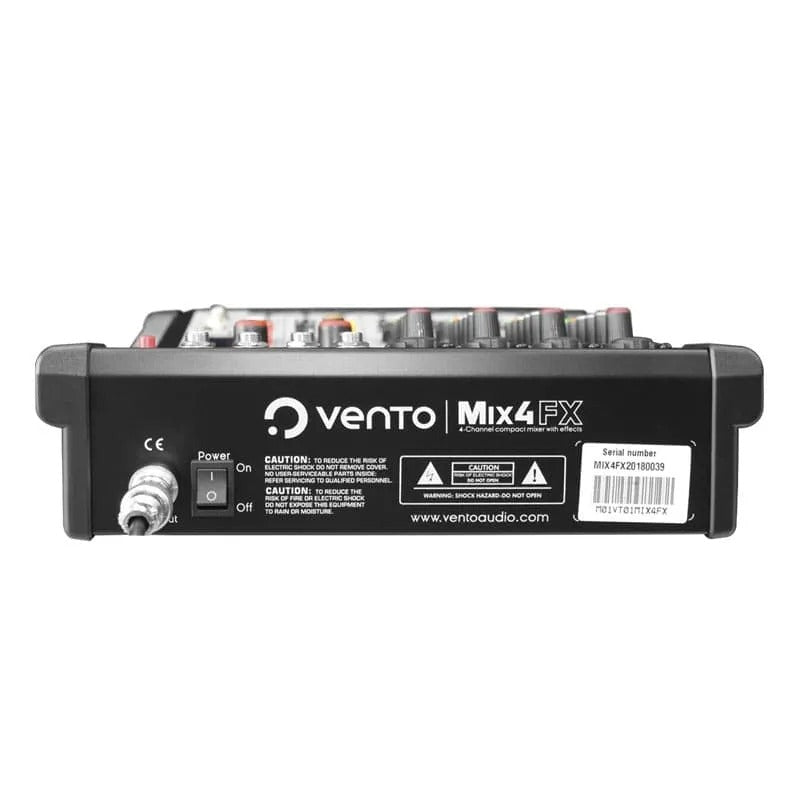 Consola análoga Vento MIX4FX de 4 canales con efectos y Bluetooth