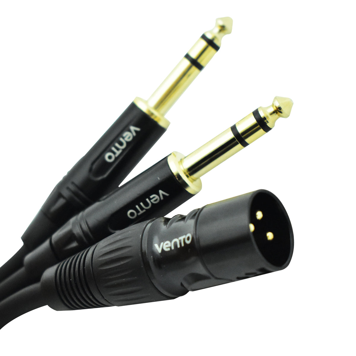 Vento WORK XLR/PLUG/MIX Extensión Y XLR a 2 TRS 6,35" 30 cm