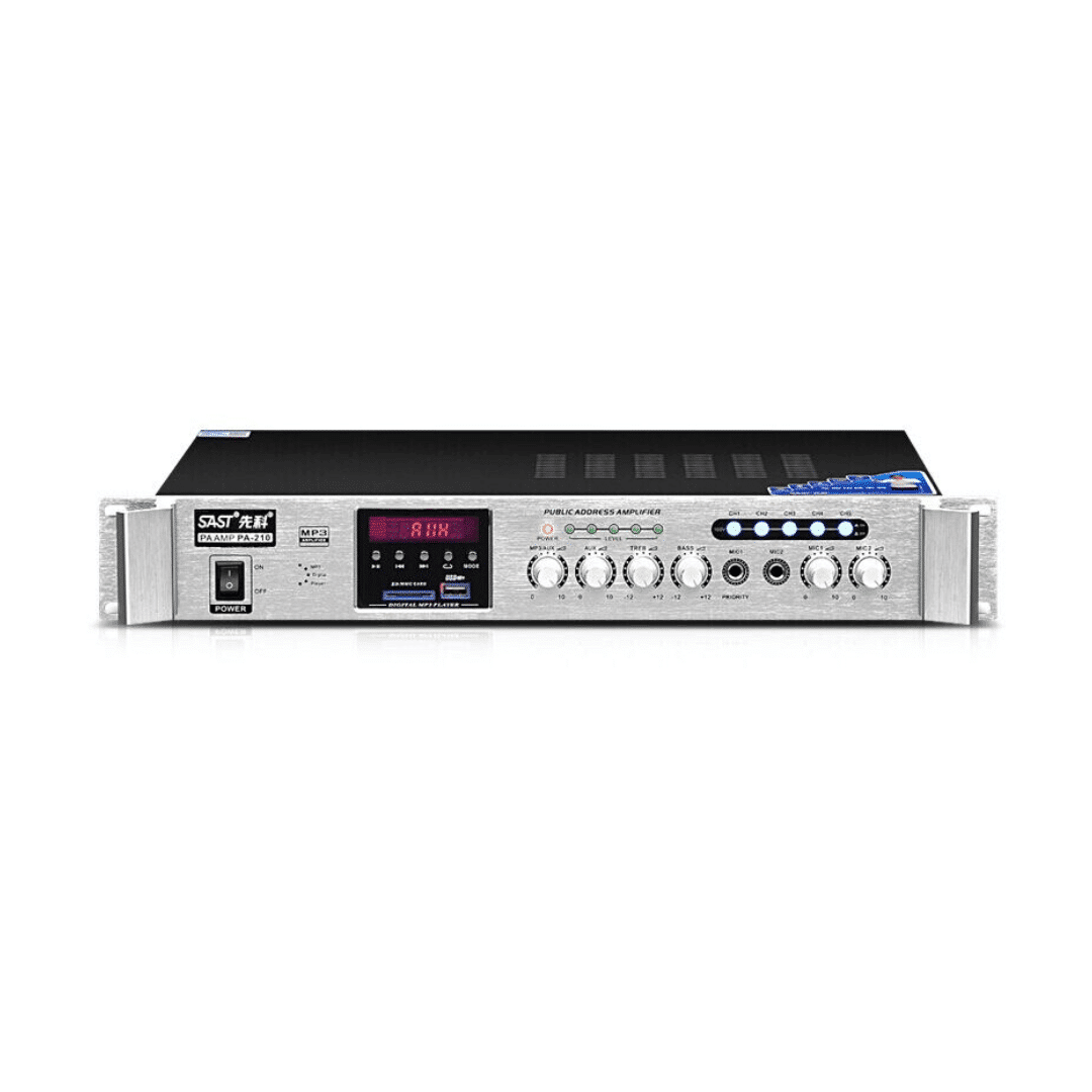 Prophonic PA-210 Amplificador ambiental 5 zonas 100 W línea 70/100 V