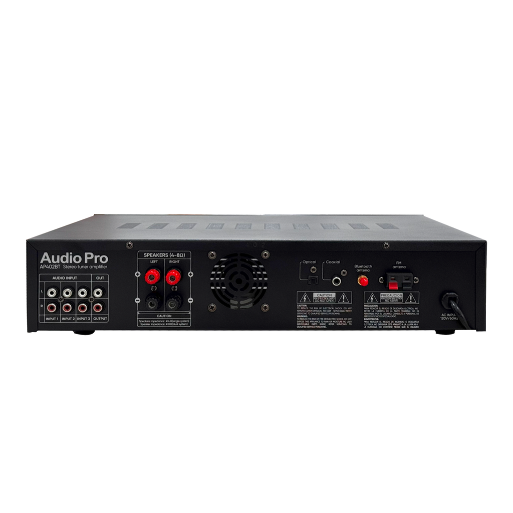 AudioPro AP402BT Amplificador Bluetooth con entradas digitales