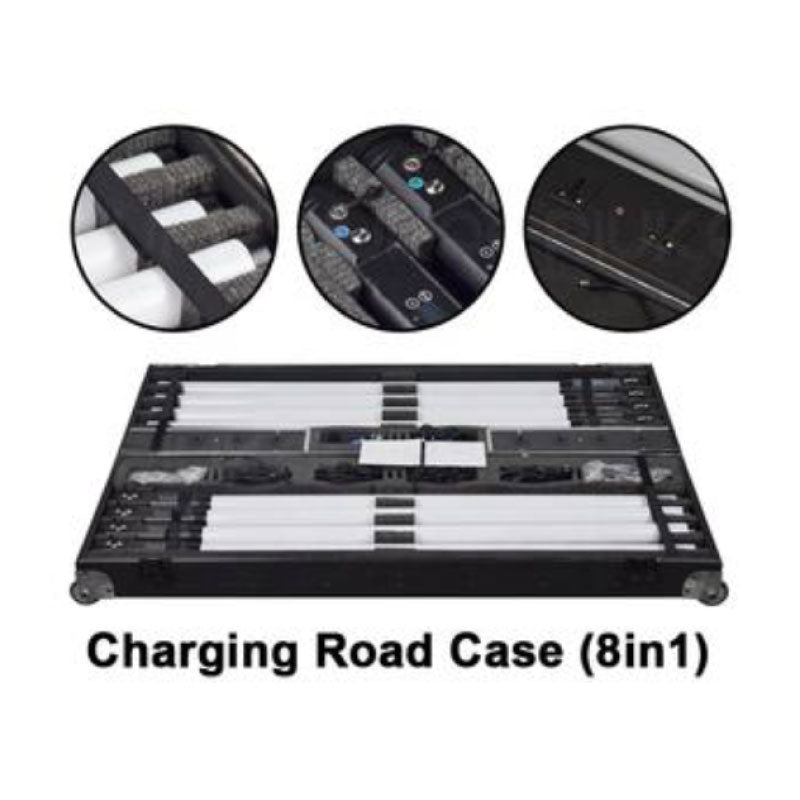 VA ProLED Barra LED RGB con batería DMX inalámbrico rack x8