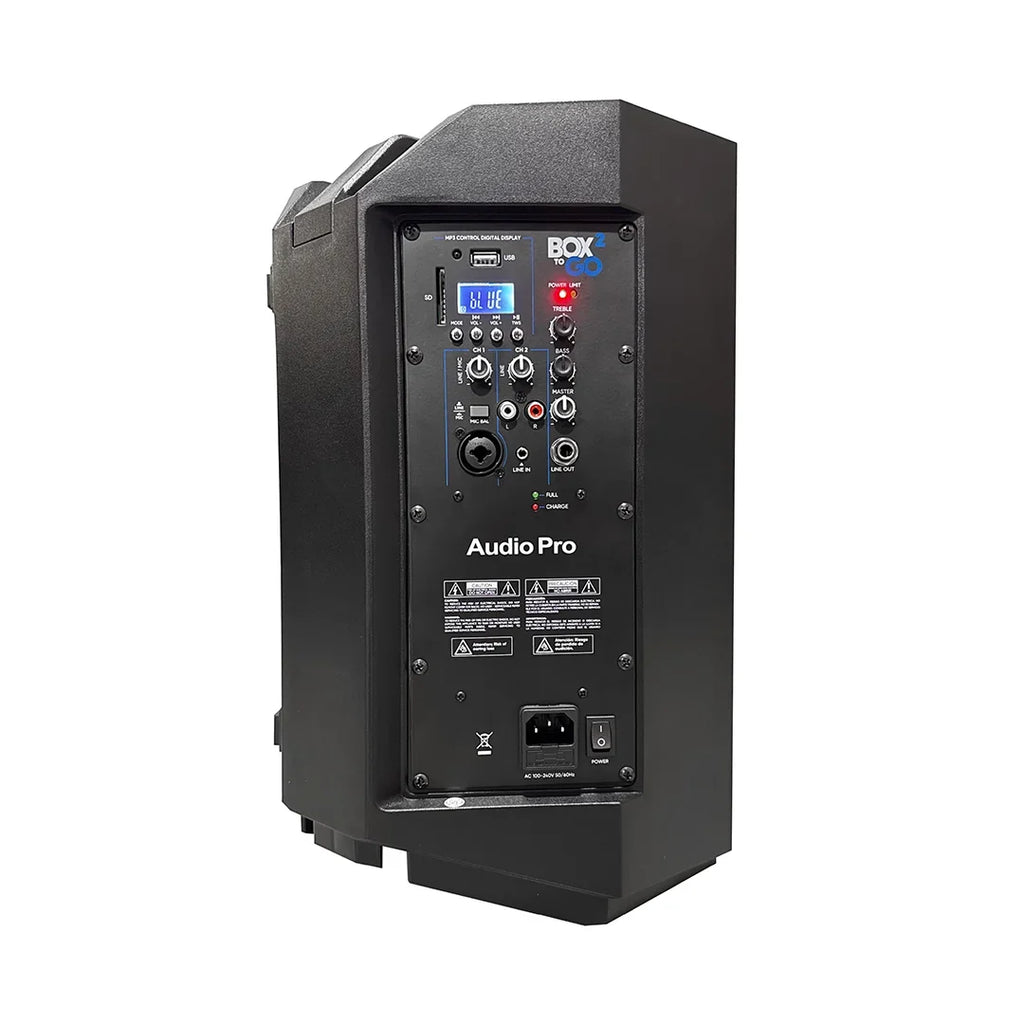 AudioPro BOX to GO² Parlante recargable Bluetooth 8" 100 W