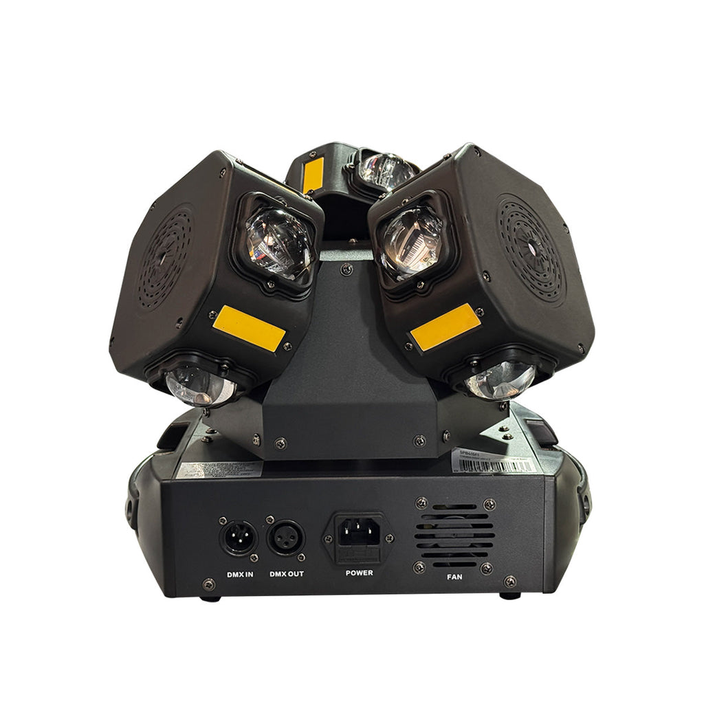 Nightsun SPB415F1 Cabeza móvil multiefectos LED 3 Heads Gecko