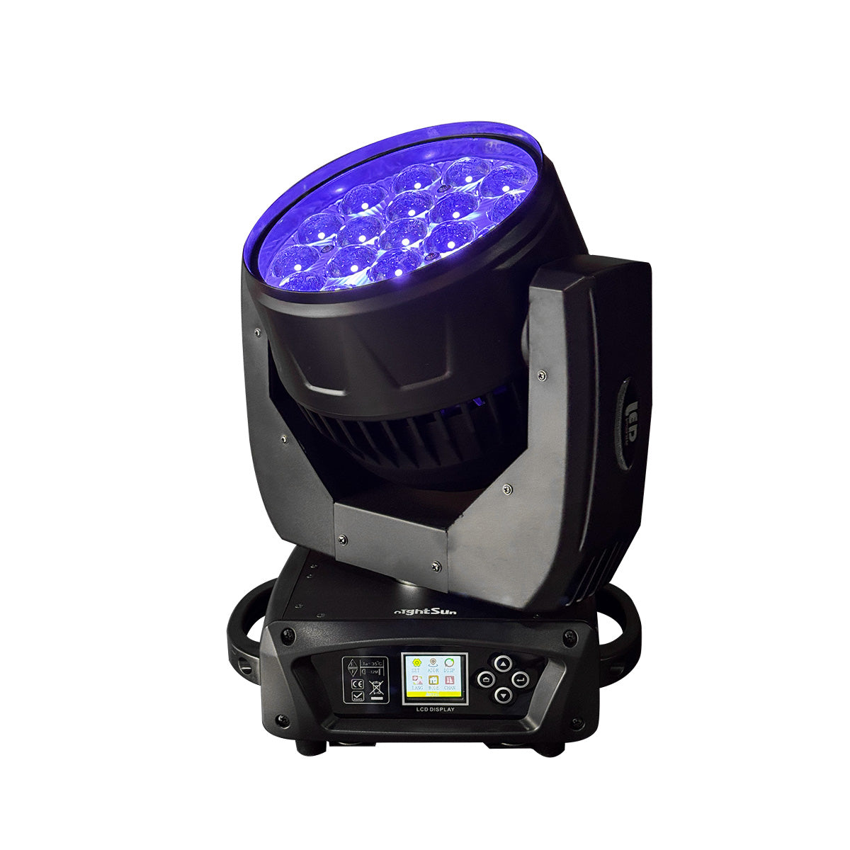 Nightsun SPB503 Cabeza móvil LED zoom 19x15 W DMX512