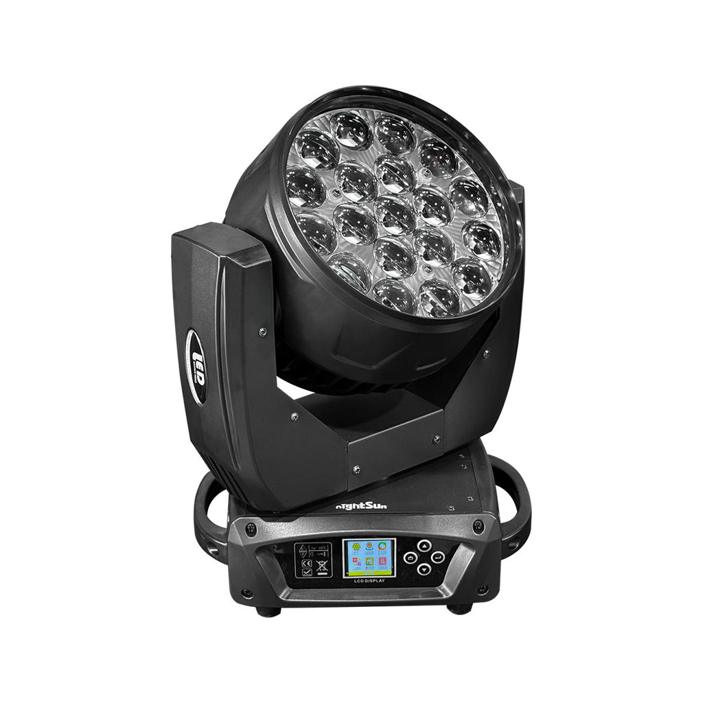 Nightsun SPB503 Cabeza móvil LED zoom 19x15 W DMX512