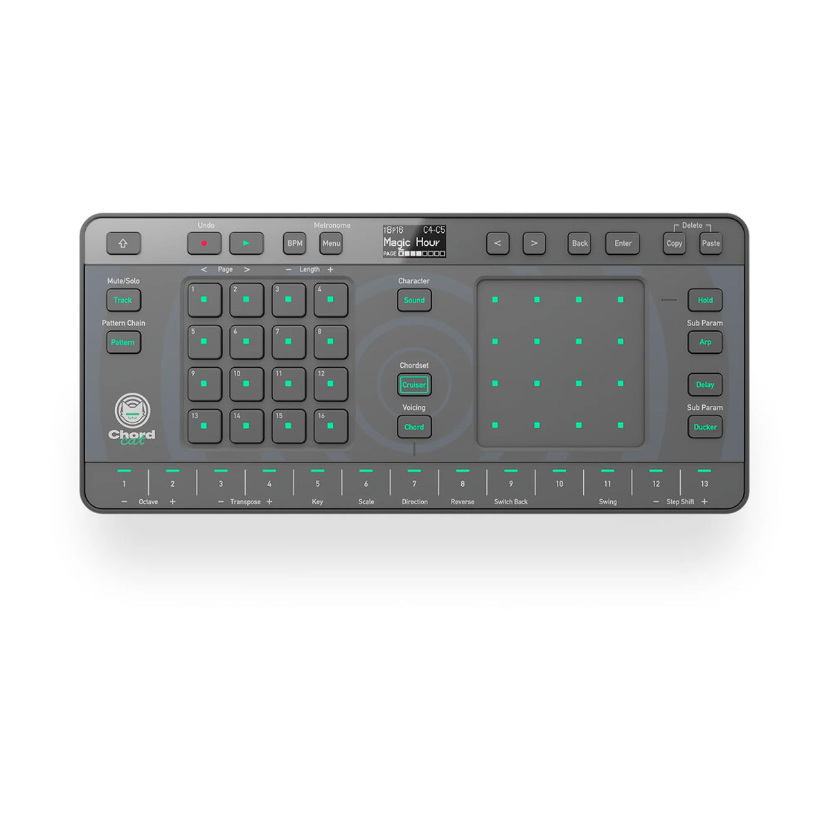 AlphaTheta ChordCat Groovebox portátil 8 pistas con Chord Cruiser