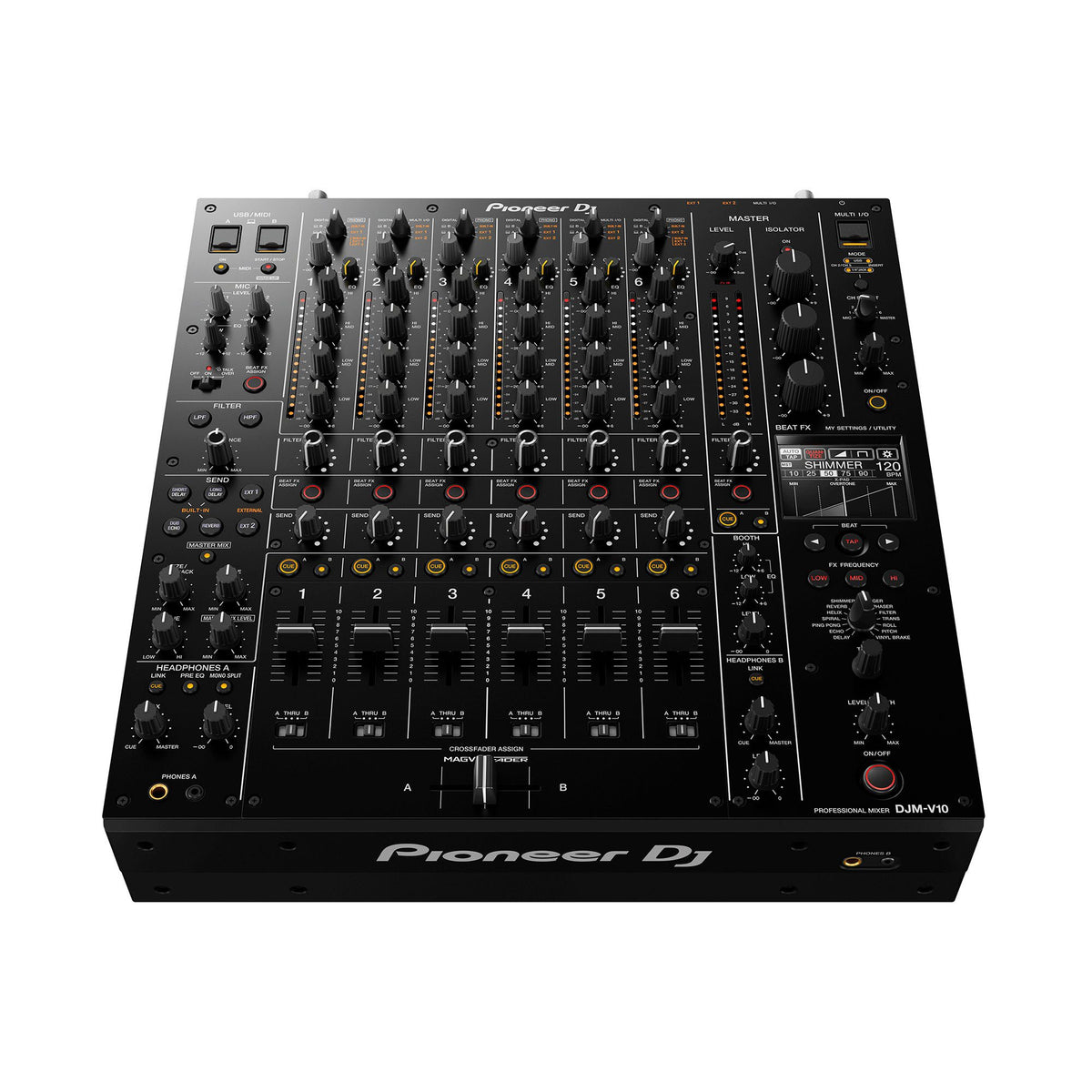 Pioneer DJ DJM-V10 Mezclador análogo profesional 6 canales