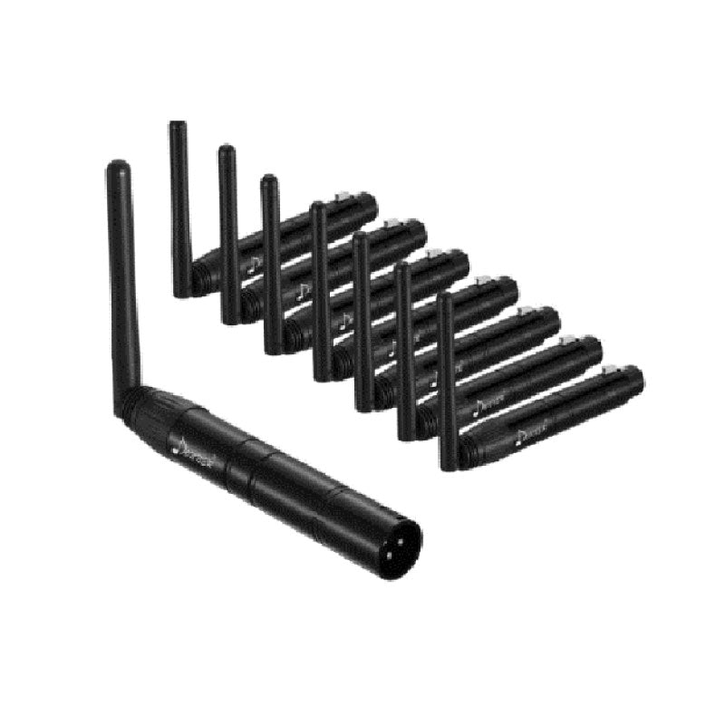 VA ProLED DMX inalámbrico 1x8 (1 transmisor, 7 receptores)