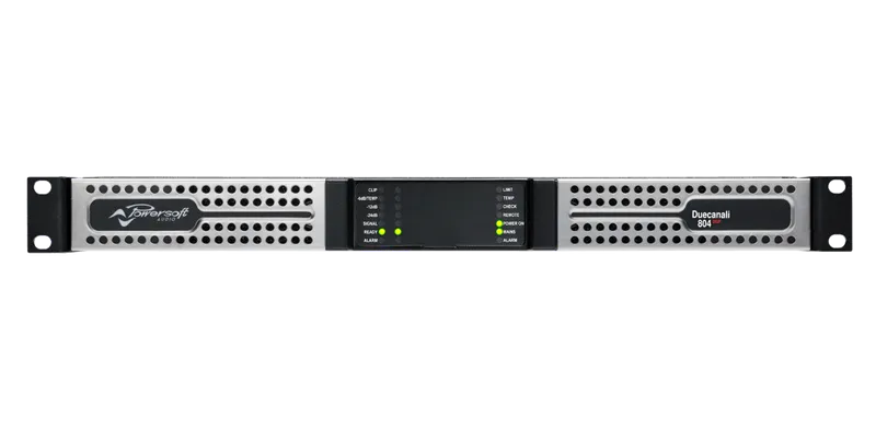 Powersoft Duecanali 804 DSP Amplificador de potencia 2 canales 800 W Lo-Z y 70/100 V con DSP