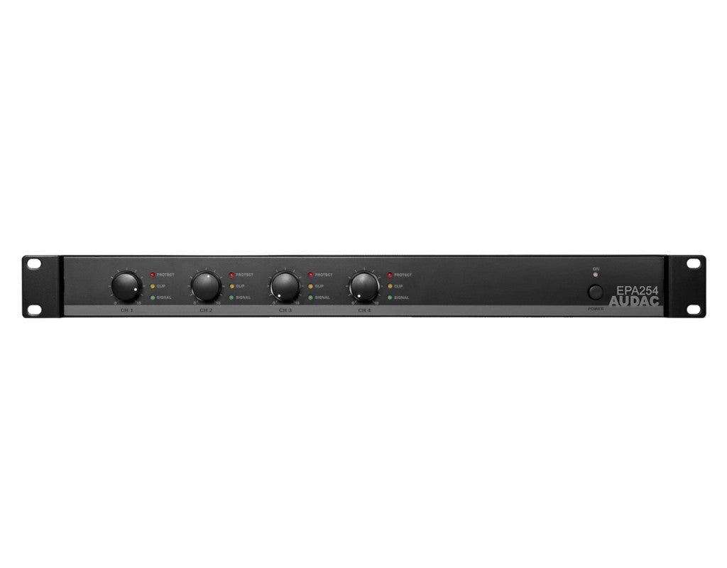 Audac EPA254 Amplificador clase D 4 x 250 W con crossover