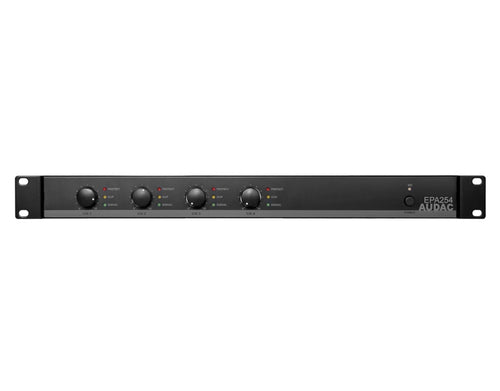 Audac EPA254 Amplificador clase D 4 x 250 W con crossover