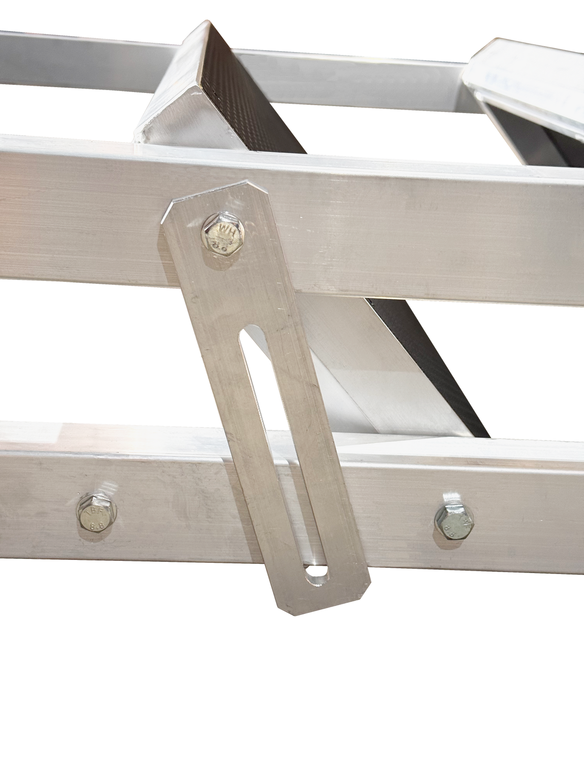 Vento Escalera con pasamanos en aluminio para tarima