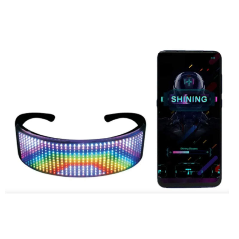 VA ProLED Gafas LED Bluetooth Party Shining con app