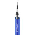 Roxtone GC060 Cable para instrumento 24AWG azul transparente mate rollo 100 m