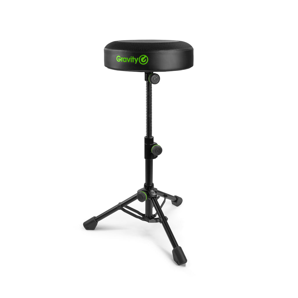 Gravity FD SEAT 1 Taburete redondo plegable y regulable en altura para músicos