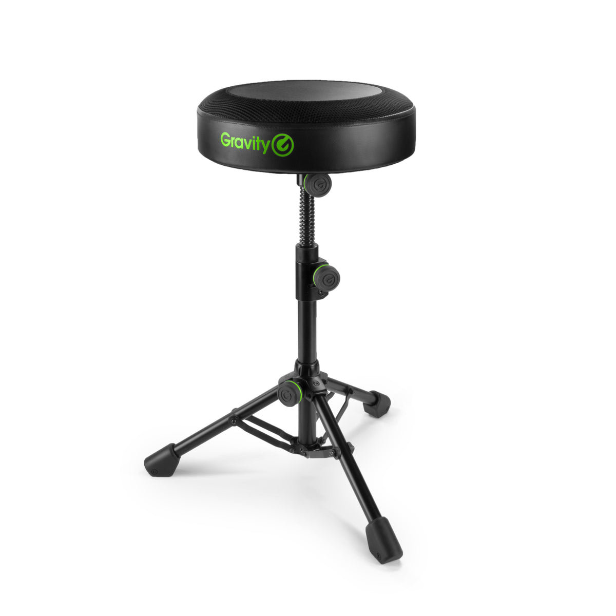Gravity FD SEAT 1 Taburete redondo plegable y regulable en altura para músicos