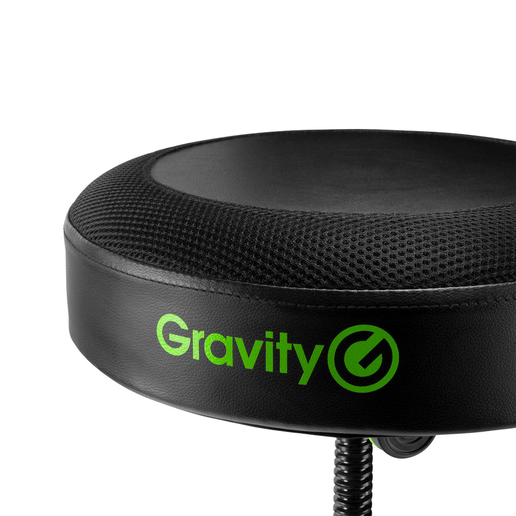 Gravity FD SEAT 1 Taburete redondo plegable y regulable en altura para músicos